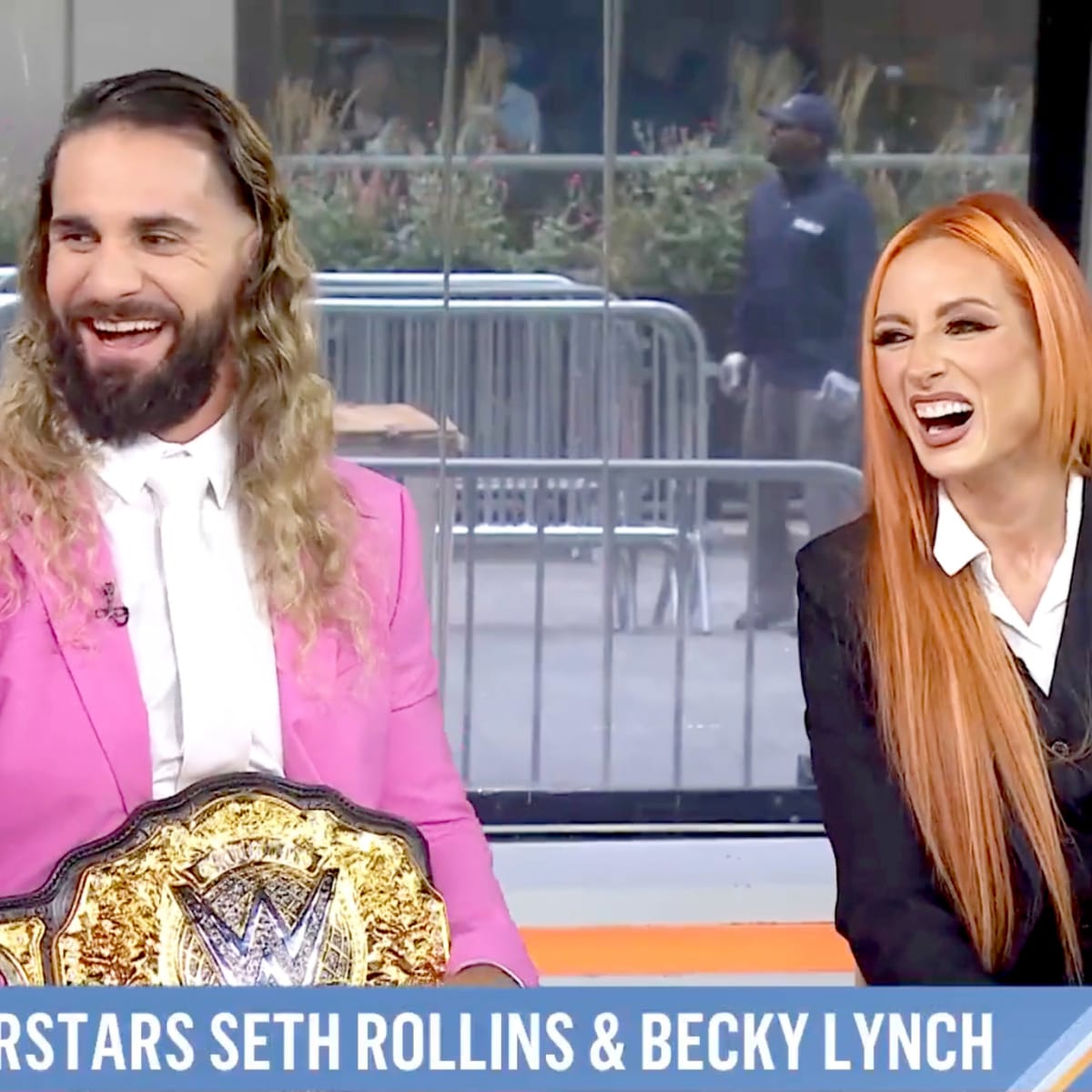 WWE United Kingdom - Seth Rollins & Becky Lynch got hold of the