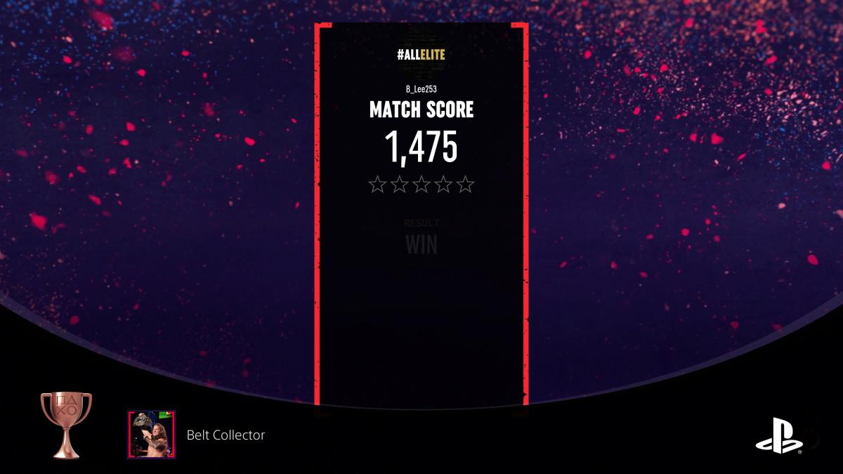 Another one that will pop on the match score screen.