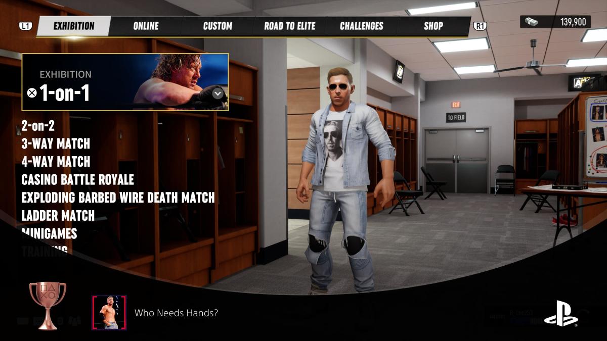 This trophy is really only attainable with Orange Cassidy, unless you purchase the Skill for your CAW in RTE.