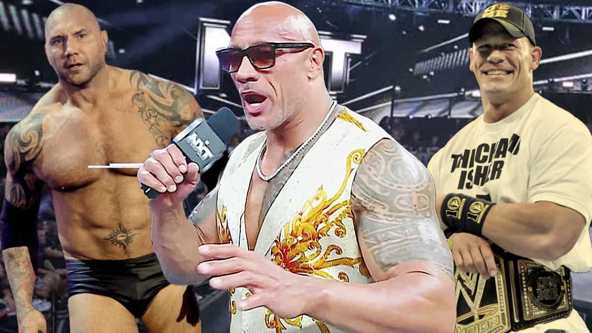 Batista, The Rock, John Cena, WWE NXT