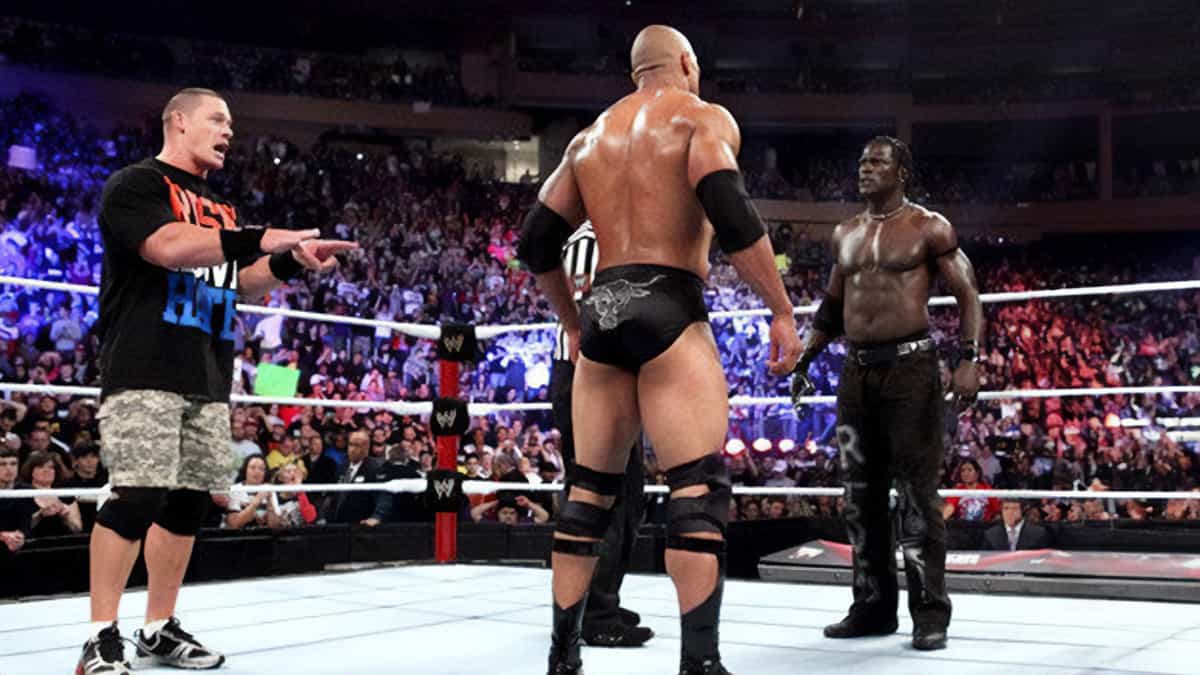 R-Truth The Rock and John Cena