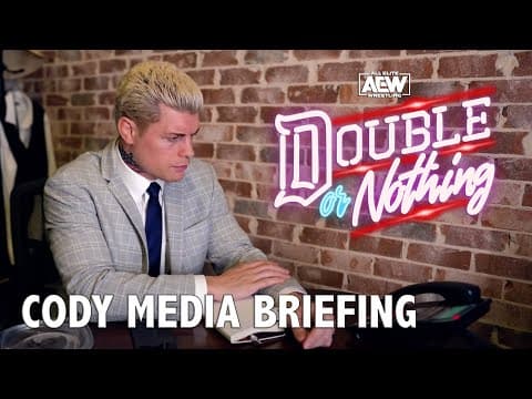 Cody Rhodes Media Briefing for AEW Double or Nothing (5/21/20)