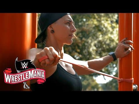 Rhea Ripley's intense social distancing WrestleMania Workout