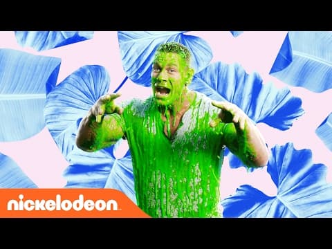 John Cena Gets Slimed | Kids' Choice Awards Music Video | Nick