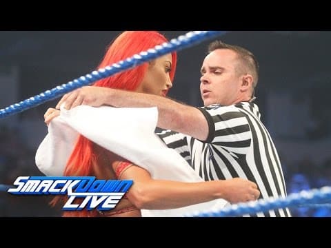 Eva Marie has a wardrobe malfunction before her match vs. Becky Lynch: SmackDown Live, Aug. 9, 2016