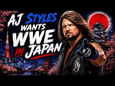 AJ Styles Wants WWE in Japan!