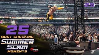 Logan Paul smashes Jelly Roll through a table: 25 Most Shocking SummerSlam Moments