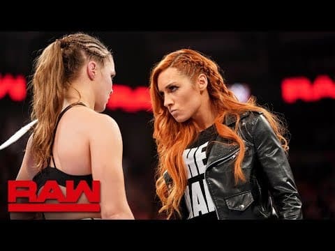 Becky Lynch chooses Ronda Rousey as her WrestleMania opponent: Raw, Jan. 28, 2019