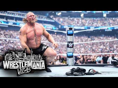 Brock Lesnar leaves his gloves and boots in the ring: WrestleMania 42 Sunday highlights