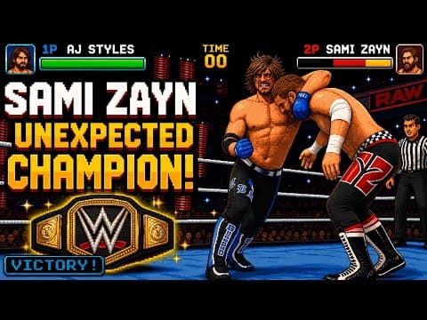A.J Styles on Sami Zayn the unexpected WWE Champion