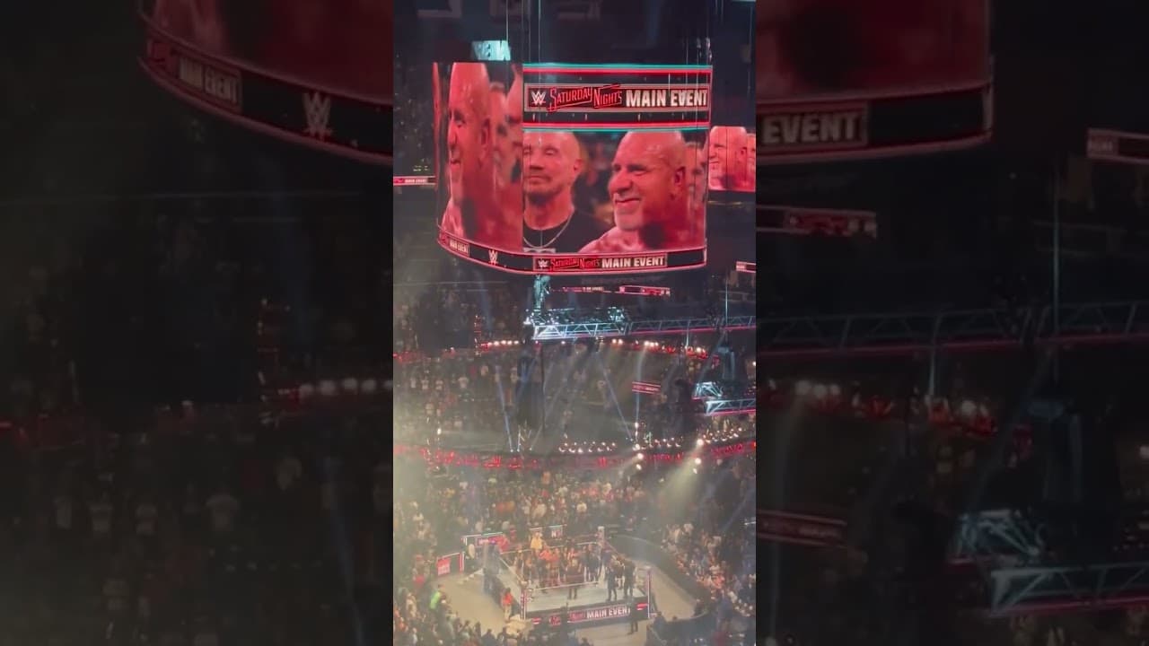 Goldberg retires at Saturday Night's Main Event #goldberg #wwe #codyrhodes