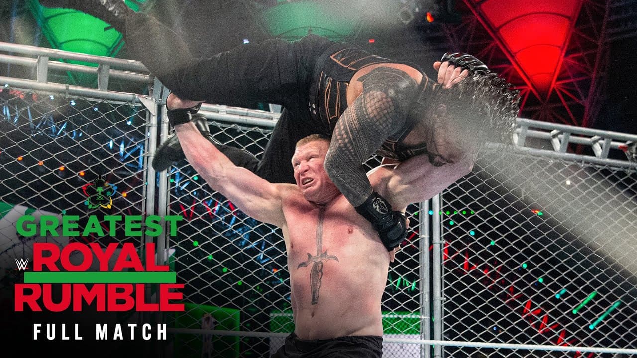 FULL MATCH: Brock Lesnar vs. Roman Reigns | Universal Title Steel Cage Match: Greatest Royal Rumble
