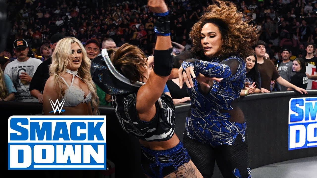 Tiffany Stratton and Nia Jax give Michin a pre-match beatdown: SmackDown highlights, July 26, 2024