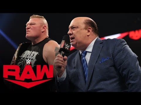Brock Lesnar to enter at No. 1 in the Royal Rumble Match: Raw, Jan. 6, 2020