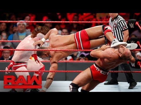 Cesaro & Sheamus vs. Seth Rollins & Jason Jordan - Raw Tag Team Title Match: Raw, Dec. 25, 2017