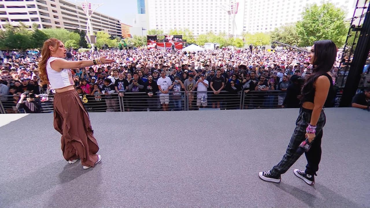 Becky Lynch drops the mic on AJ Lee: WrestleMania 2026 Kickoff highlights