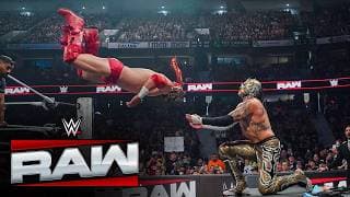 Dragon Lee shows off TWO INSANE cannonball dives: Raw highlights
