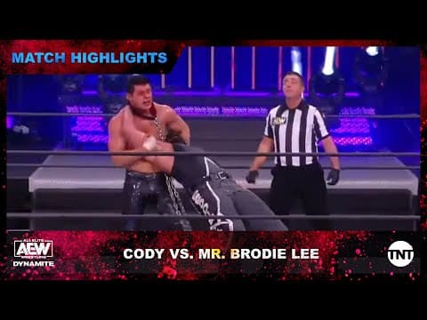 AEW Wrestlers Cody and Mr. Brodie Lee Engage in Brutal Dog Collar Match for TNT Championship