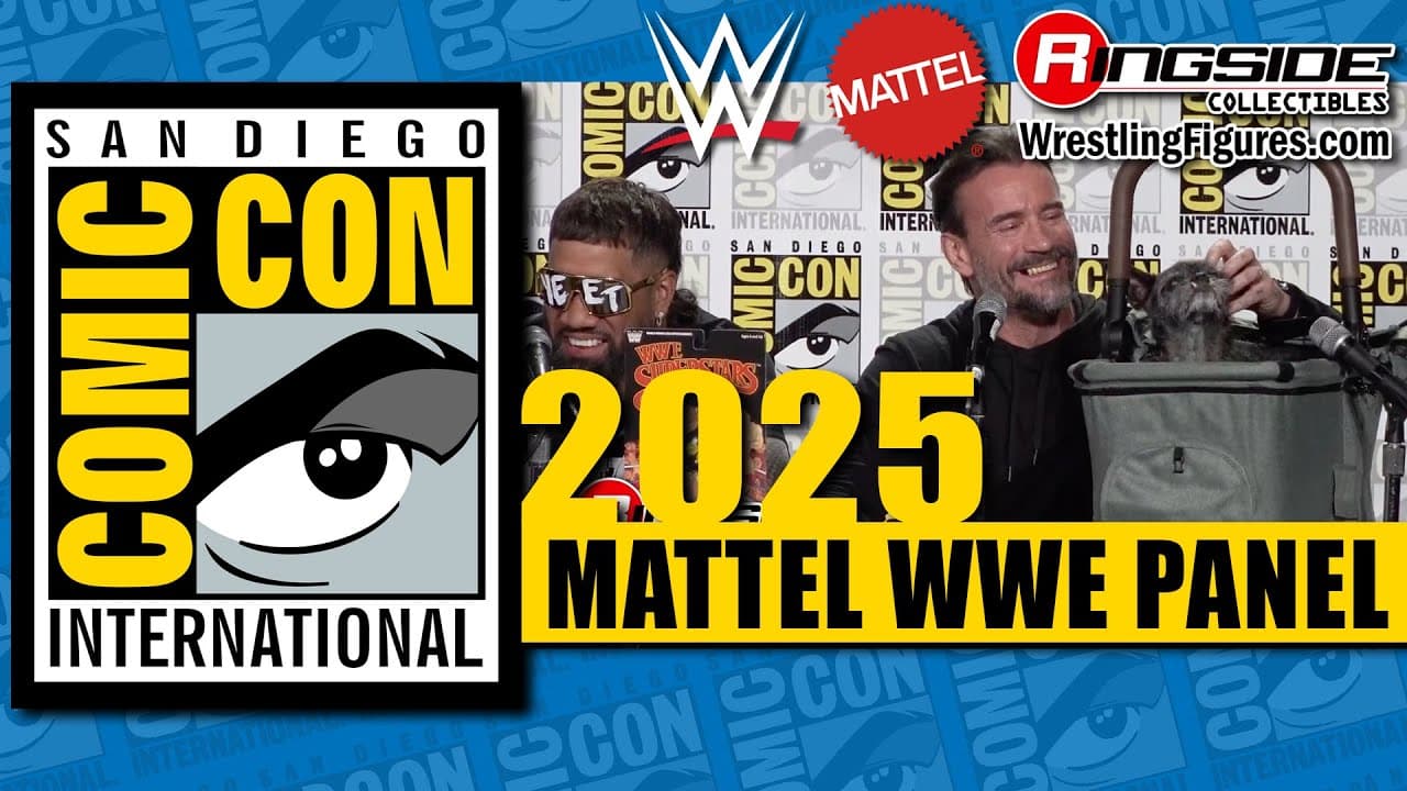 Mattel WWE SDCC 2025 FULL PANEL w/ Jey Uso, Jacob Fatu, Giulia, CM PUNK and The Elite Squad!