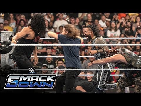 Sami Zayn, Jimmy Uso and Jacob Fatu knock The MFTs out of the ring: SmackDown, Aug. 15, 2025