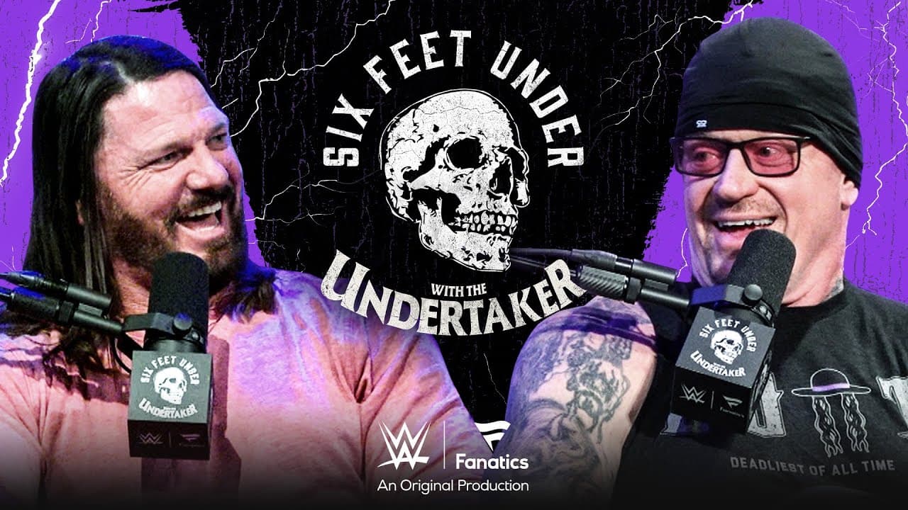 AJ Styles & Undertaker watch Boneyard Match: Six Feet Under