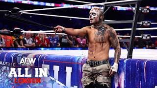 Darby Allin hits The Jet with a Coffin Drop OFF THE STAGE! | AEW All In: London