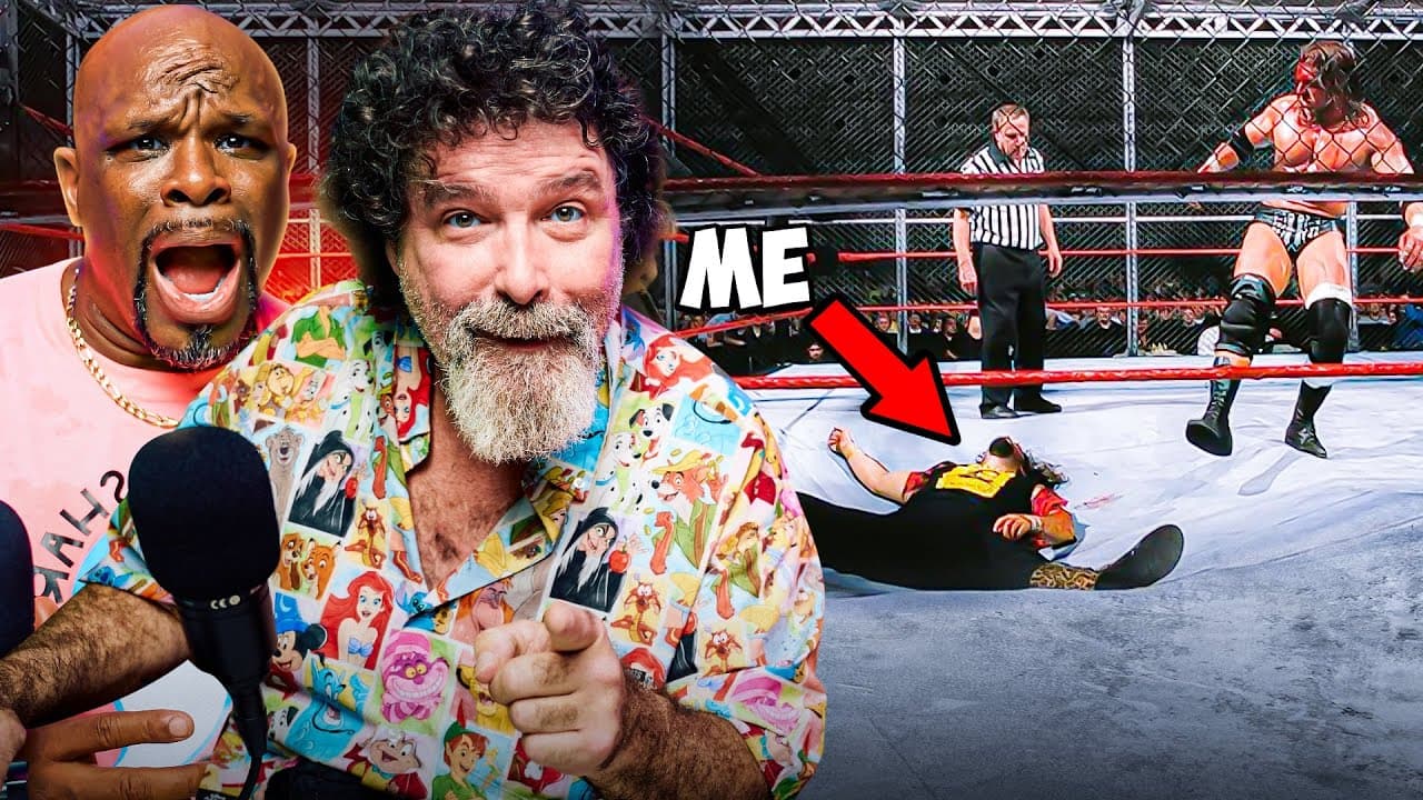 Mick Foley Watches The Most INSANE Bumps Of His CAREER!