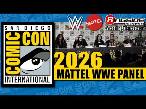 Mattel WWE SDCC 2026 FULL PANEL w/ Lash Legend, Danhausen, AJ Lee, CM Punk, Mr Iguana & Rey Mysterio