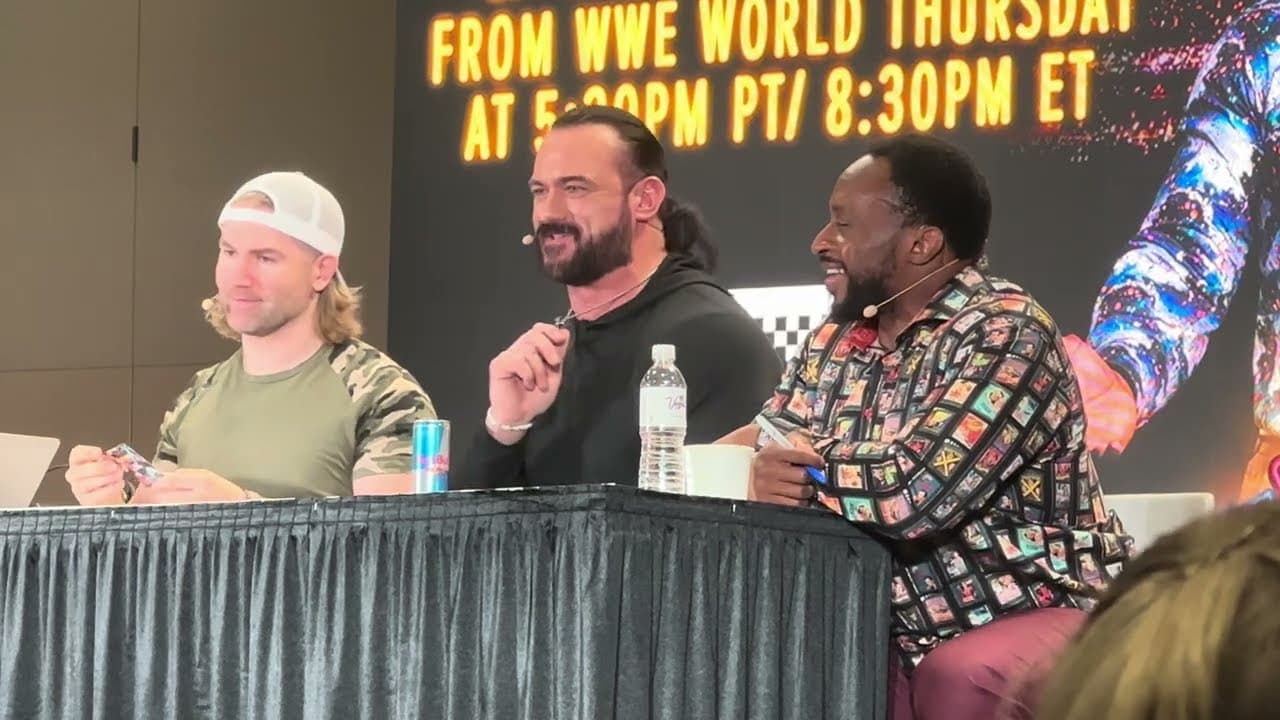 Drew McIntyre Goes Off Script at WWE WrestleMania World Panel