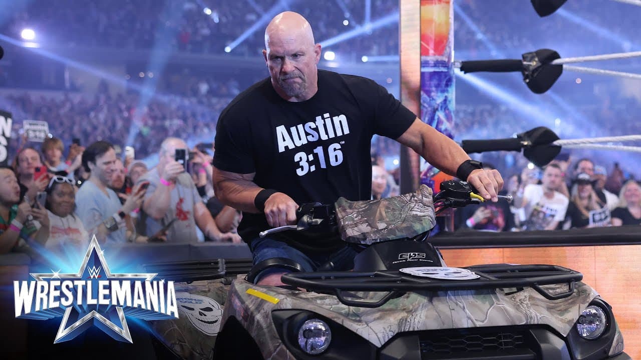 "Stone Cold" Steve Austin returns at WrestleMania: WrestleMania 38 (WWE Network Exclusive)