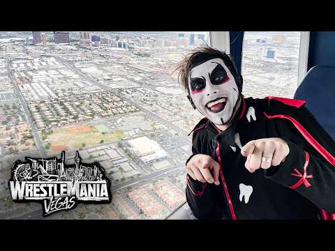 Danhausen CURSES Las Vegas on the Goodyear Blimp before WrestleMania