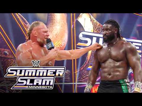 Brock Lesnar calls Oba Femi the future: SummerSlam 2026 highlights