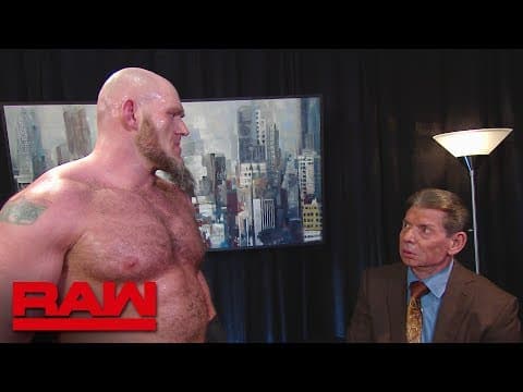 Lars Sullivan persuades Mr. McMahon to change the “Wild Card Rule”