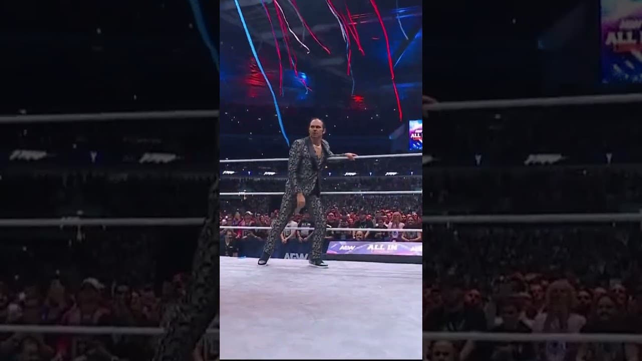 The Icon #Sting came to the aid of #DarbyAllin during #AEWAllInLondon!