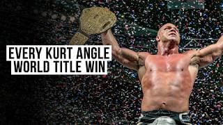 Every Kurt Angle World Title Win in WWE | Battles with The Rock, Lesnar and MORE!