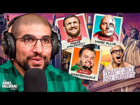 Merab Dvalishvili, Darby Allin & Hornswoggle ALL IN-STUDIO, Charles Oliveira Win Reaction | 10/13/25