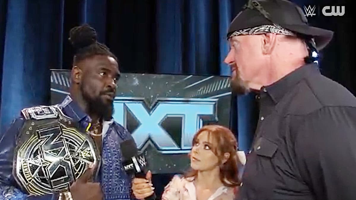 The Undertaker Confronts Oba Femi on WWE NXT