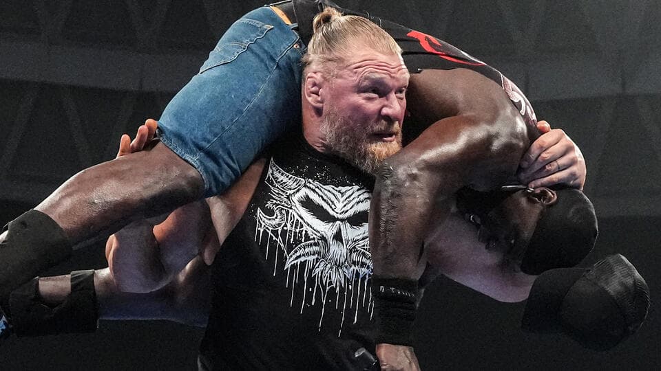 Watch: Brock Lesnar Suffers Hilarious Accident On SmackDown