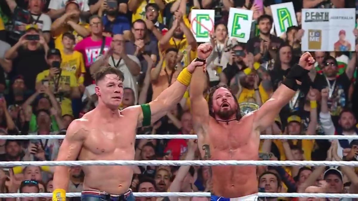 Watch: John Cena Provides Special Introduction For AJ Styles At Crown Jewel: Perth