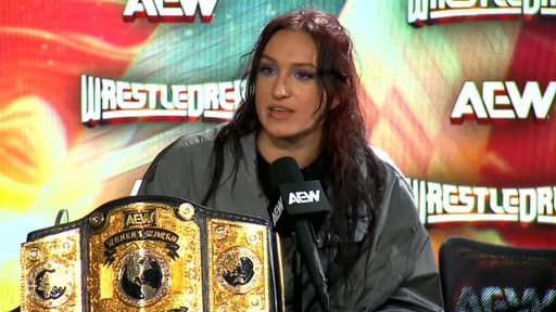 Kris Statlander at WrestleDream post show. Photo: AEW