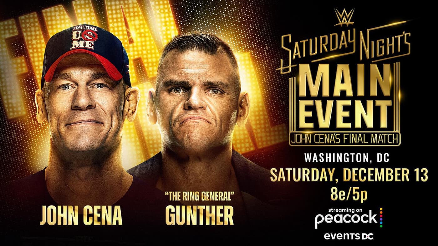 Gunther Promises to 'Break' John Cena's Spirit, Ruin Farewell at Saturday Night's Main Event