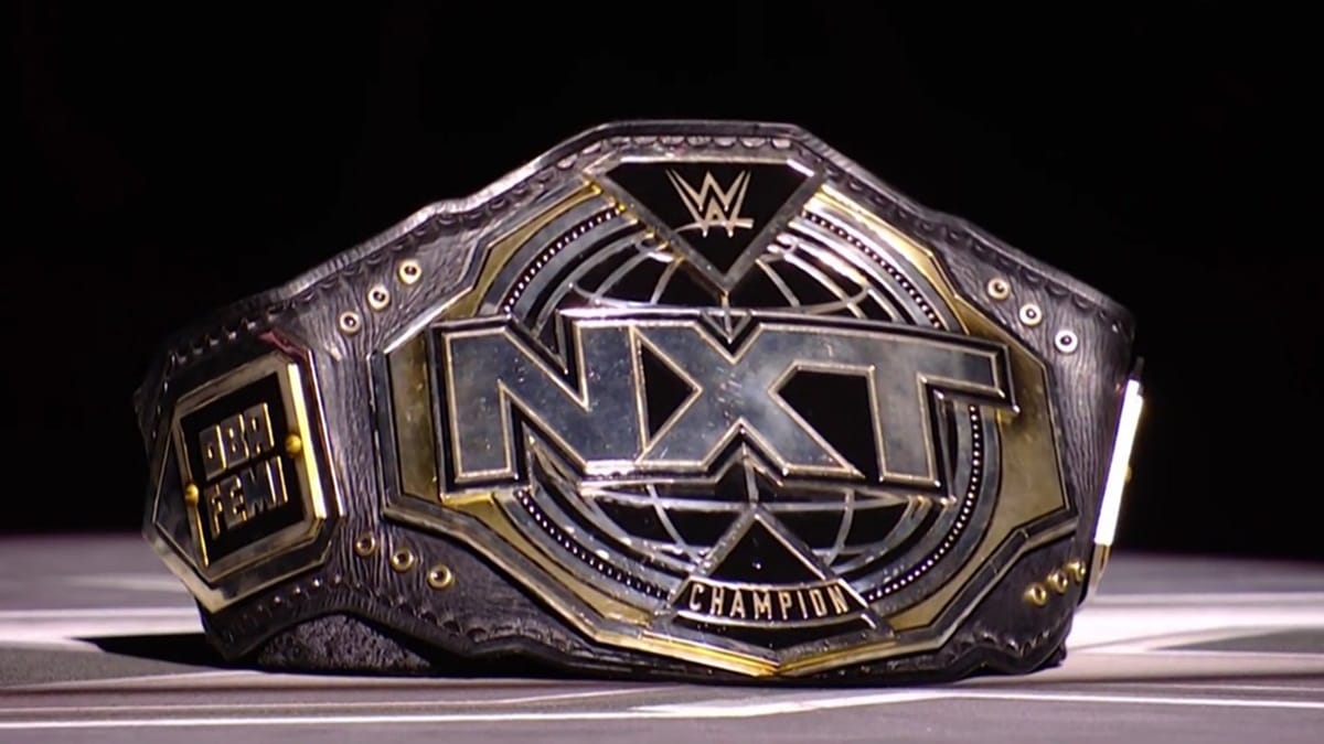 Oba Femi NXT title. Photo: WWE