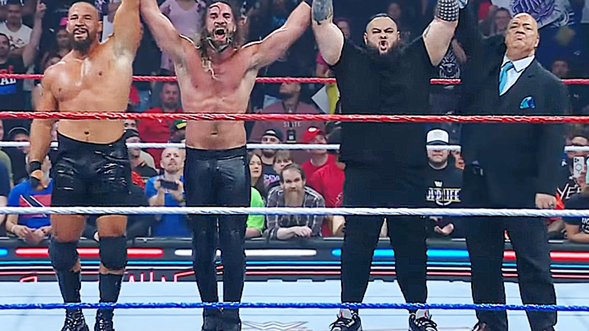 Bron Breakker, Seth Rollins, Bronson Reed, Paul Heyman