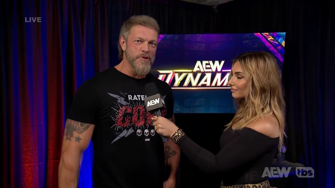 Adam Copeland on Dynamite. Photo: AEW