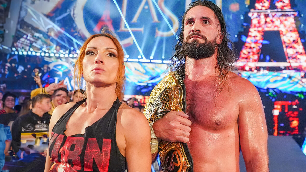Seth Rollins and Becky Lynch. Photo: WWE.com