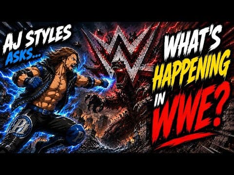 AJ Styles asks “What’s happening in WWE”