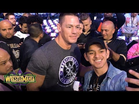 John Cena takes his seat at WrestleMania as a fan: WrestleMania Exclusive, April 8, 2018