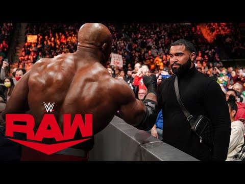 Bobby Lashley shows respect to Olympic Gold Medalist Gable Steveson: Raw, Dec. 13, 2021