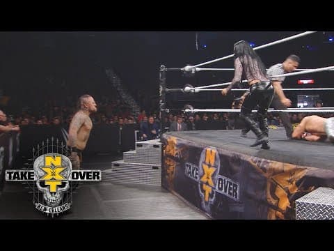 Zelina Vega sends Aleister Black crashing into the steel ring steps: NXT TakeOver: New Orleans