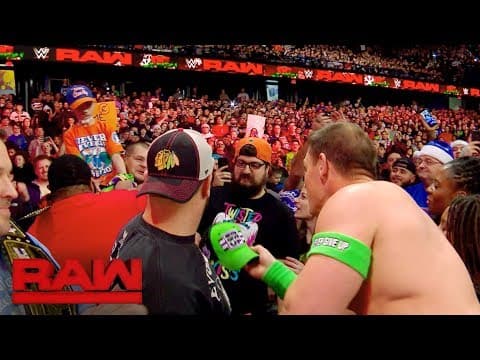John Cena presents a touching Christmas gift to one lucky young fan: Raw, Dec. 25, 2017